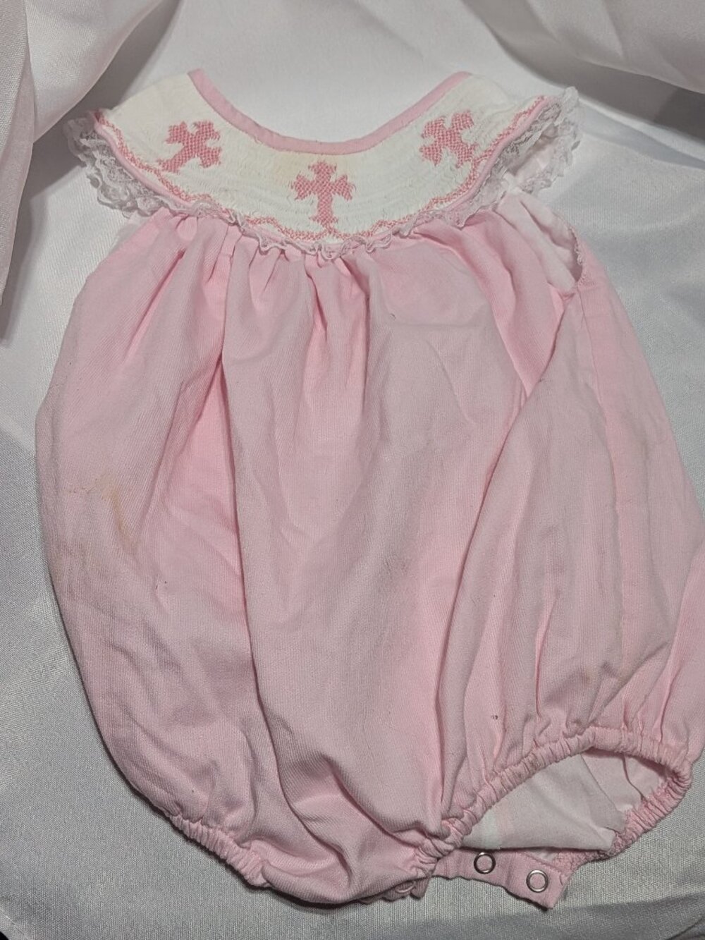 Smocked Cross Romper